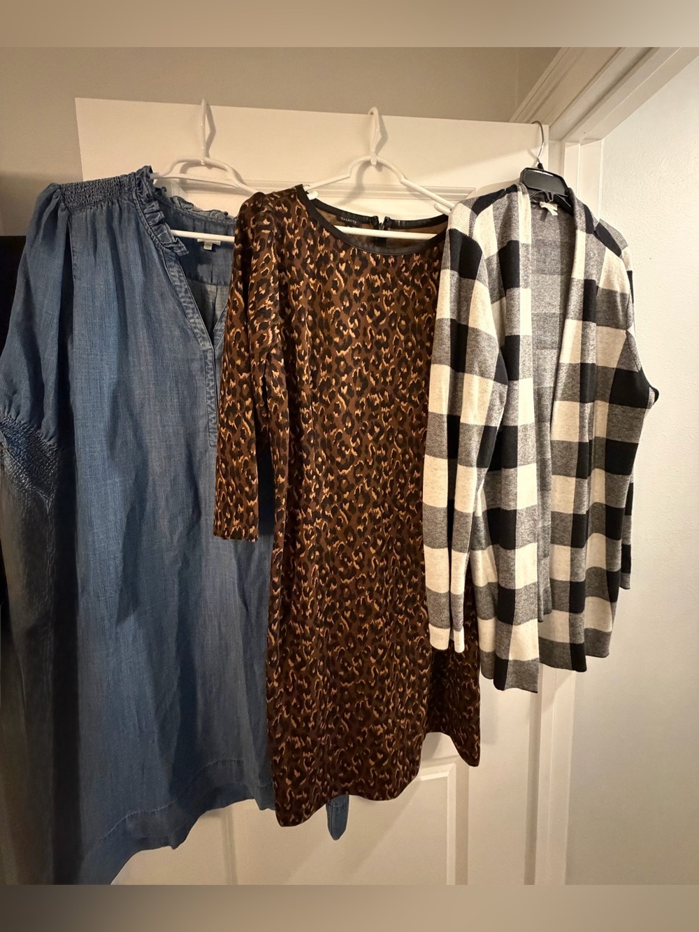 Talbot’s 2 dresses and a cardigan bundle size XL. All 3 included. EUC